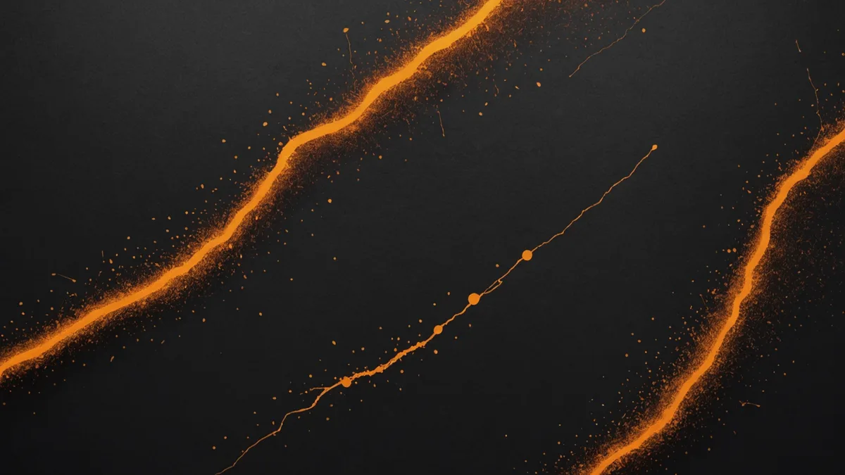 Abstract cold start problem visualization — empty signal space gradually populating