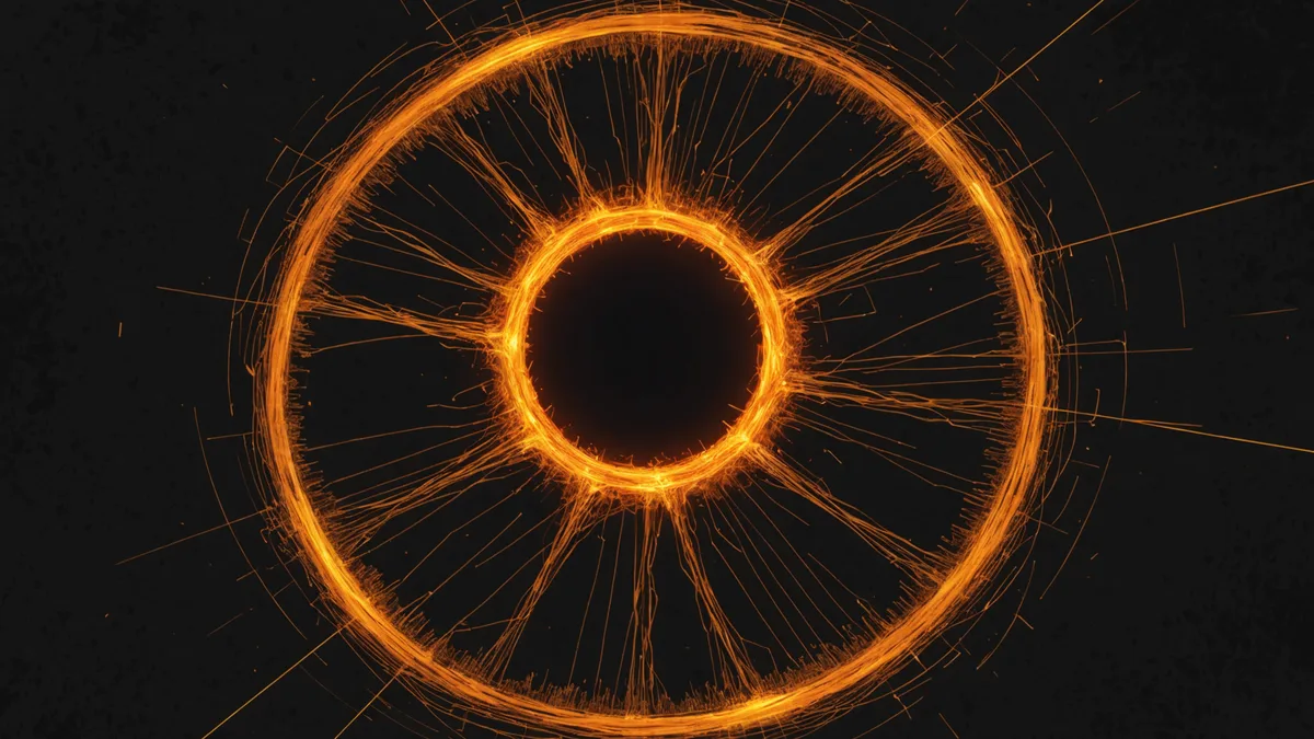 Abstract visualization of first-party behavioral data signals on a DTC storefront