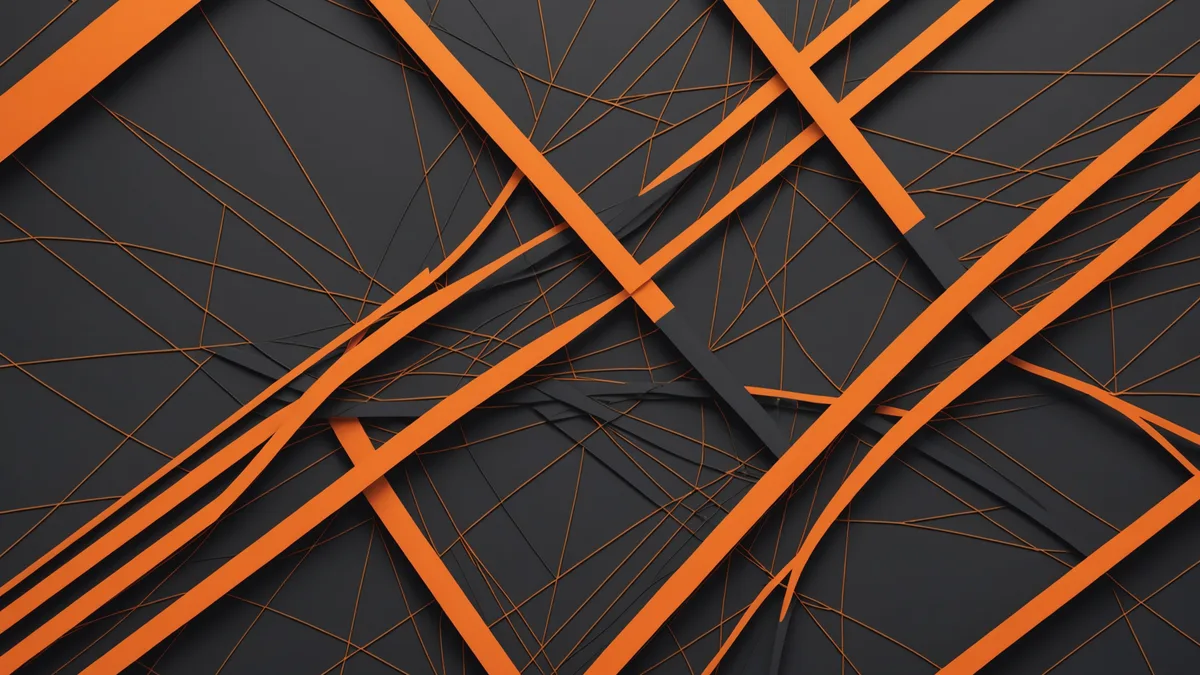 Abstract split composition representing rules vs ML systems